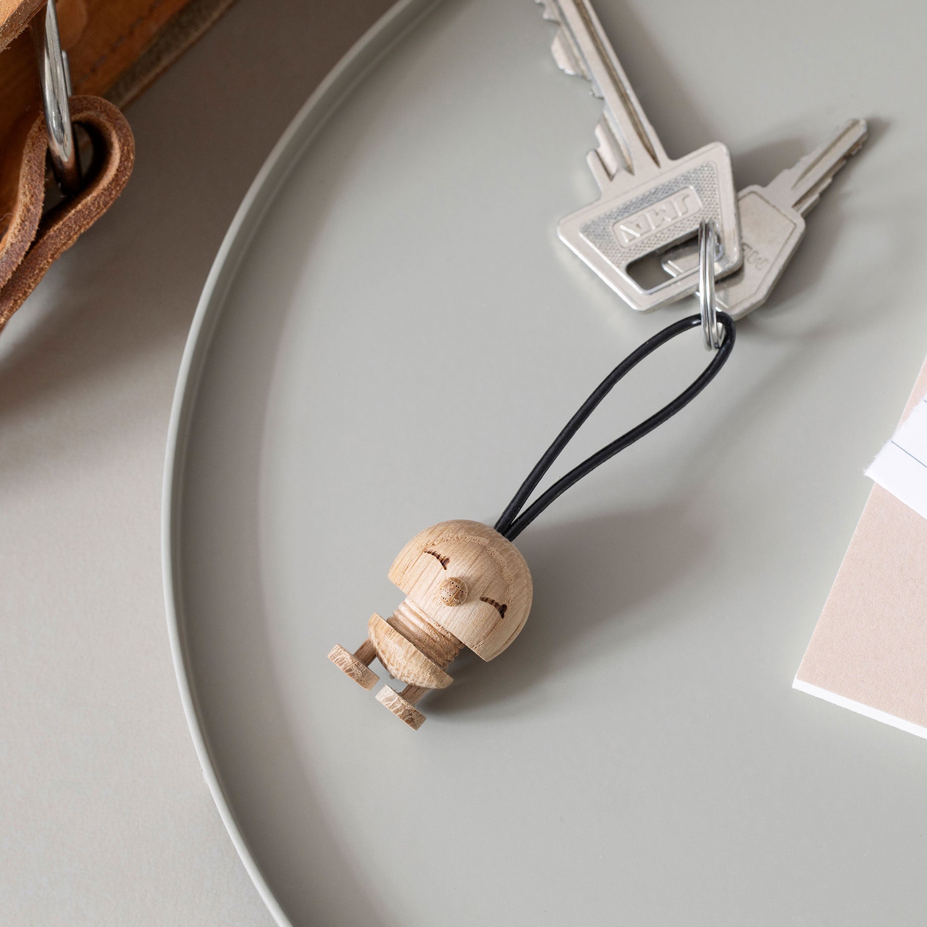 Bimble nøglering egetræ